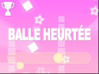 Balle heurtée, jeu d'adresse en ligne