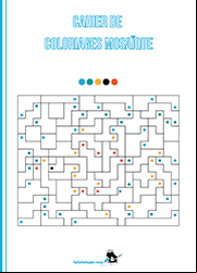 Cahier gratuit de coloriages mosaïque à imprimer