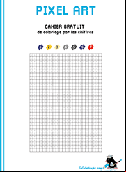 Cahier gratuit de pixel art à imprimer