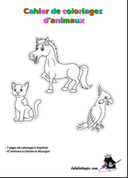 Cahier de coloriage animaux