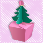 Activité manuelle, boîte-sapin de Noël à découper