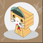 Activité manuelle facile, un paper toy chat