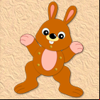 Pantin lapin articulé à imprimer et à découper