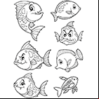 Poissons d'avril à imprimer et à découper