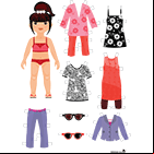 Poupée et vêtements à découper gratuitement