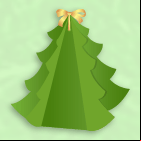 Sapin de Noël à imprimer et à découper pour décorer la table de Noël