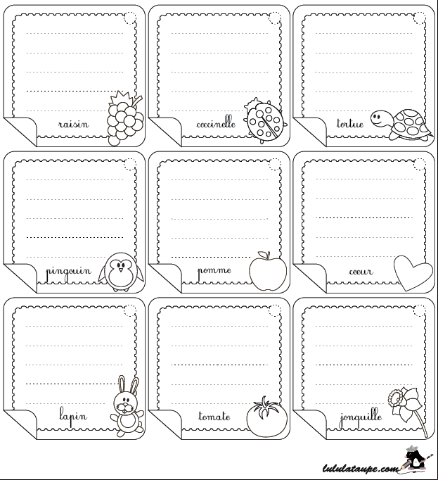 Cartes à découper