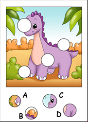 Jeu à imprimer, puzzle à trous