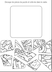 Puzzle à imprimer pour enfants de maternelle, un singe