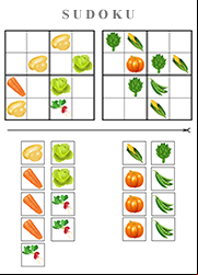 Jeu d'observation et logique, le sudoku pour les 4 - 6 ans