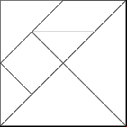 Tangram à imprimer en noir et blanc