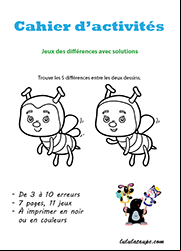Jeux des différences à imprimer