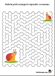 Jeu de labyrinthe avec solution, enfants de 4 ans et plus