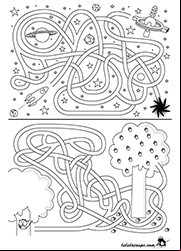 Jeu de labyrinthe gratuit à imprimer, enfants de 5 ans et plus