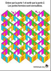 Jeu de labyrinthe difficile, enfants de 6 ans et plus