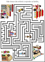 Jeu de labyrinthe gratuit, les enfants du monde