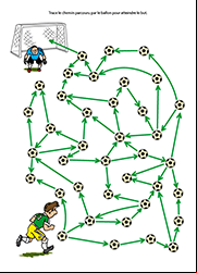 Jeu de labyrinthe avec solution, enfants de 5 ans et plus