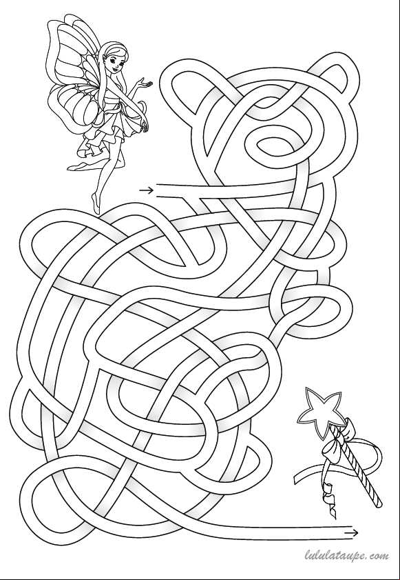 Labyrinthe gratuit à imprimer, enfants de 5 ans et plus