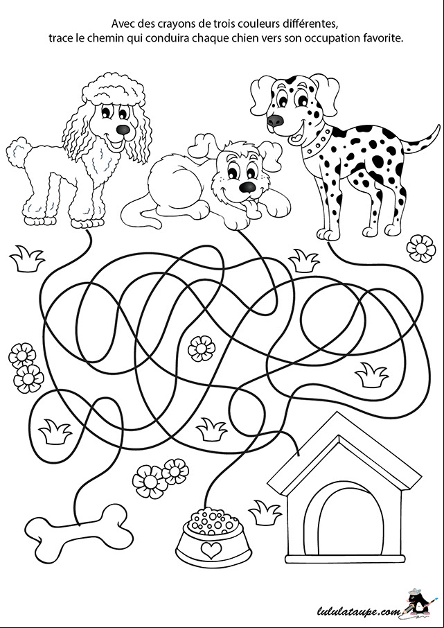 Jeu de labyrinthe à imprimer