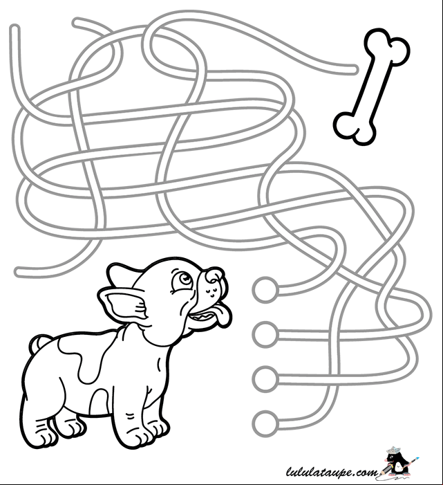Jeu éducatif, labyrinthe à imprimer