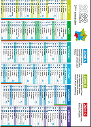 Calendrier 2022 2ème semestre avec fêtes à souhaiter