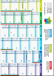 Calendrier 2022, 2ème semestre, sans fêtes à souhaiter