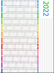 Planning 2022 ; 12 mois