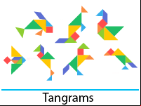 Jeux à imprimer, les tangrams